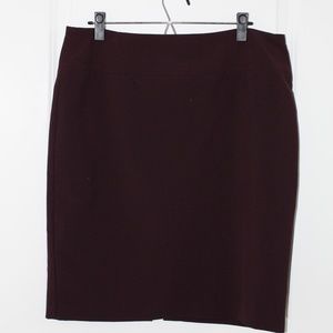 Maroon | Size 12 | Alfani | Pencil Skirt